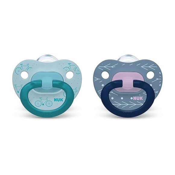 NUK Orthodontic Pacifiers Silicone Set Of 4 Heart-Shaped Shield age 18-36 mo - Picture 6 of 6